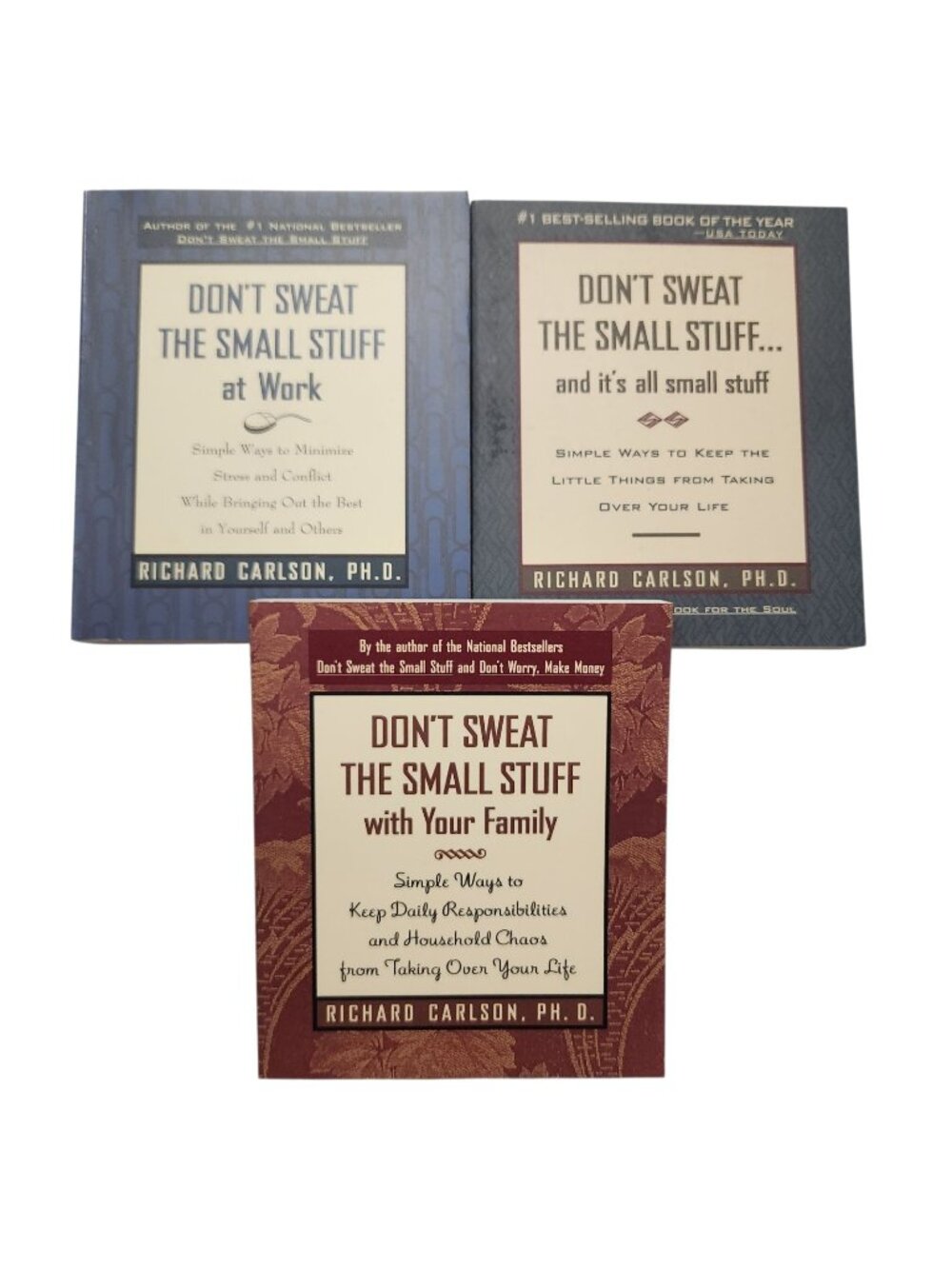 Don't Sweat the Small Stuff by Richard Carlson, Ph.D. 3in 1 Boxed Gift Set
